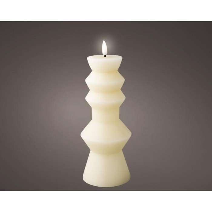 CANDELA CON LED IVORY H23 D8.4